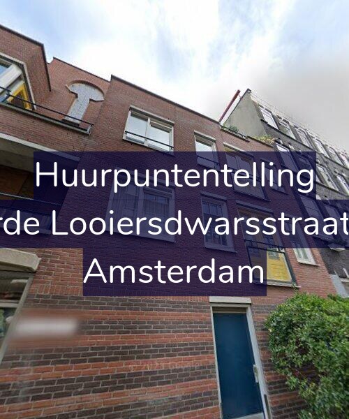 Foto gevel Huurpuntentelling voor Derde Looiersdwarsstraat 65, Amsterdam
