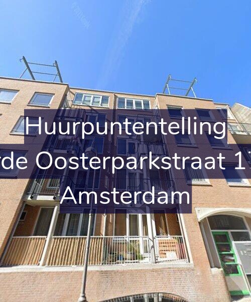 Foto gevel Huurpuntentelling voor Derde Oosterparkstraat 17-A, Amsterdam