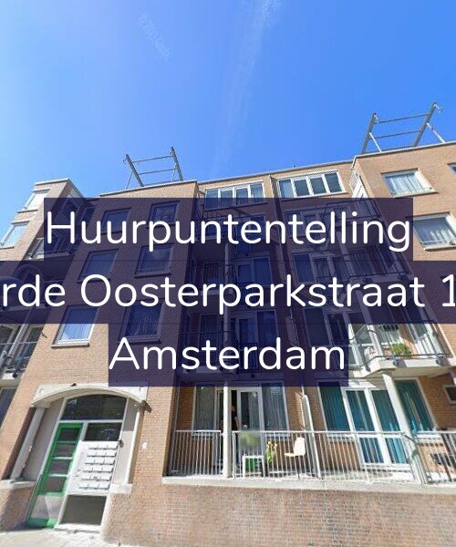 Foto gevel Huurpuntentelling voor Derde Oosterparkstraat 1-P, Amsterdam