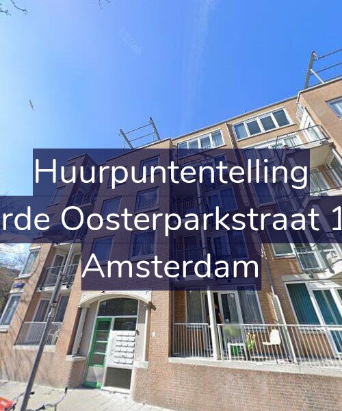 Foto gevel Huurpuntentelling voor Derde Oosterparkstraat 1-T, Amsterdam