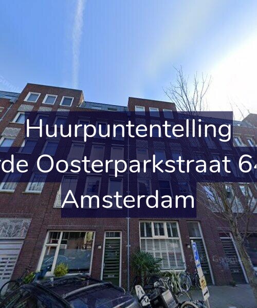 Foto gevel Huurpuntentelling voor Derde Oosterparkstraat 64-D, Amsterdam