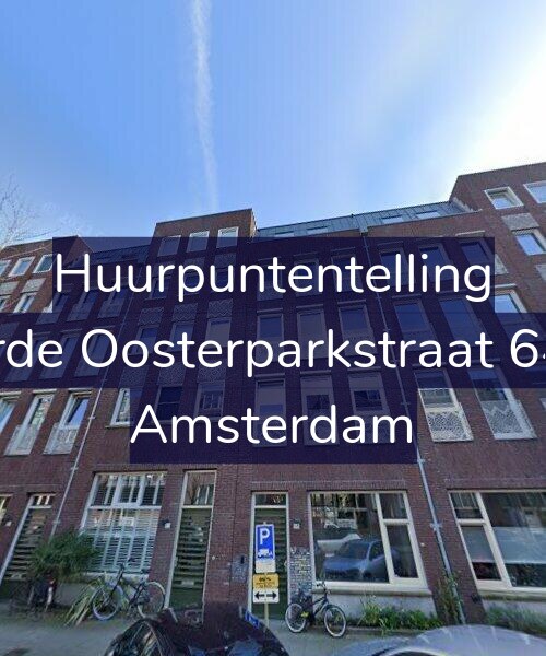 Foto gevel Huurpuntentelling voor Derde Oosterparkstraat 64-S, Amsterdam