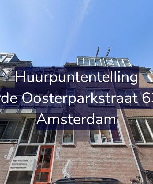 Foto gevel Huurpuntentelling voor Derde Oosterparkstraat 63-B, Amsterdam