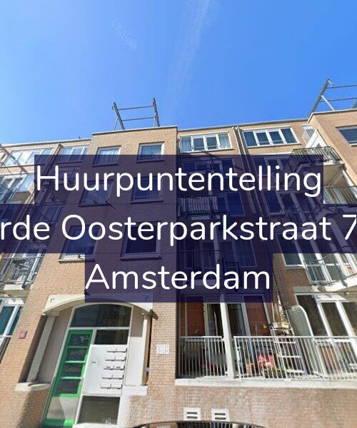 Foto gevel Huurpuntentelling voor Derde Oosterparkstraat 7-A, Amsterdam