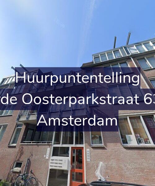 Foto gevel Huurpuntentelling voor Derde Oosterparkstraat 63-D, Amsterdam