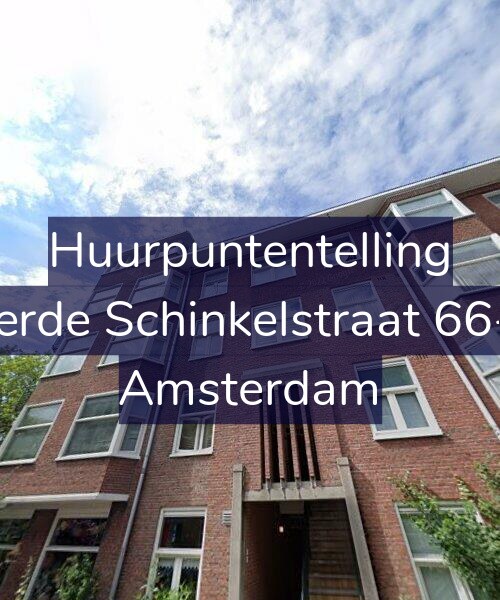 Foto gevel Huurpuntentelling voor Derde Schinkelstraat 66-3, Amsterdam