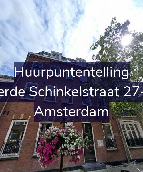 Foto gevel Huurpuntentelling voor Derde Schinkelstraat 27-A, Amsterdam