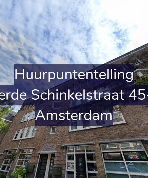 Foto gevel Huurpuntentelling voor Derde Schinkelstraat 45-2, Amsterdam