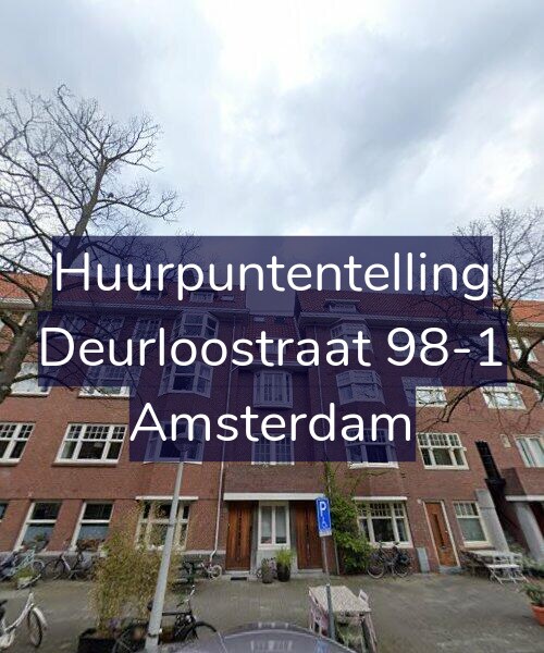 Foto gevel Huurpuntentelling voor Deurloostraat 98-1, Amsterdam
