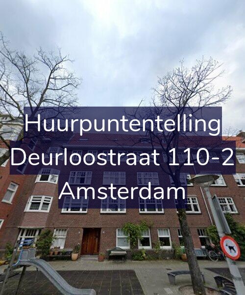 Foto gevel Huurpuntentelling voor Deurloostraat 110-2, Amsterdam
