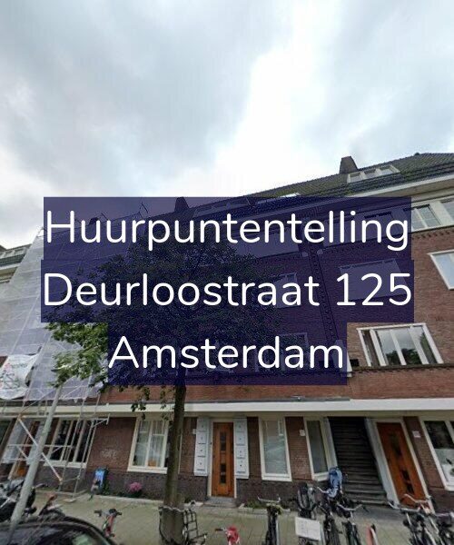 Foto gevel Huurpuntentelling voor Deurloostraat 125, Amsterdam