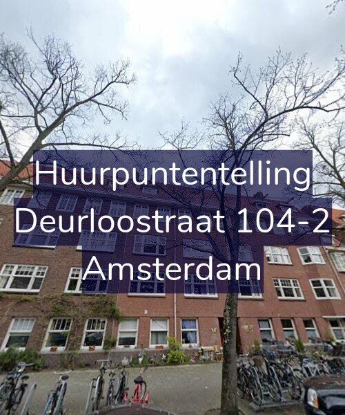 Foto gevel Huurpuntentelling voor Deurloostraat 104-2, Amsterdam