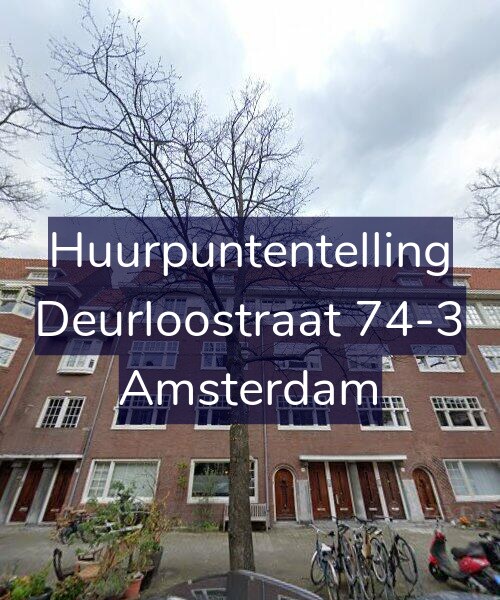Foto gevel Huurpuntentelling voor Deurloostraat 74-3, Amsterdam