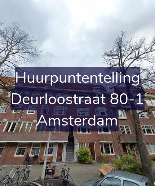 Foto gevel Huurpuntentelling voor Deurloostraat 80-1, Amsterdam