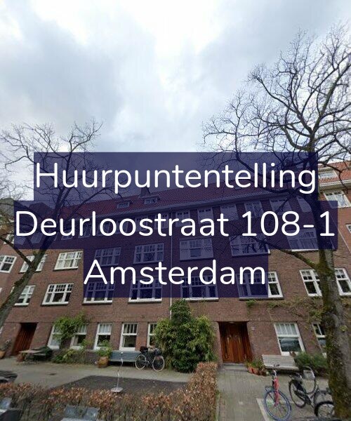Foto gevel Huurpuntentelling voor Deurloostraat 108-1, Amsterdam