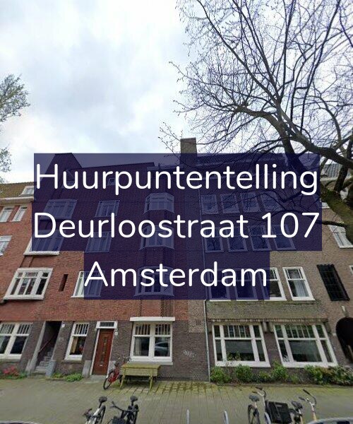 Foto gevel Huurpuntentelling voor Deurloostraat 107, Amsterdam