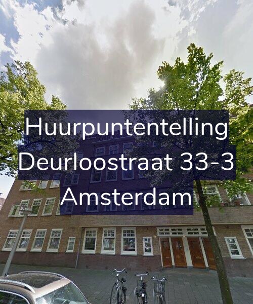 Foto gevel Huurpuntentelling voor Deurloostraat 33-3, Amsterdam