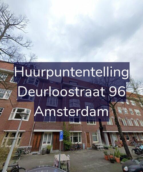 Foto gevel Huurpuntentelling voor Deurloostraat 96, Amsterdam