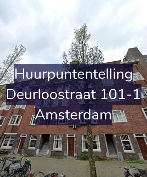 Foto gevel Huurpuntentelling voor Deurloostraat 101-1, Amsterdam
