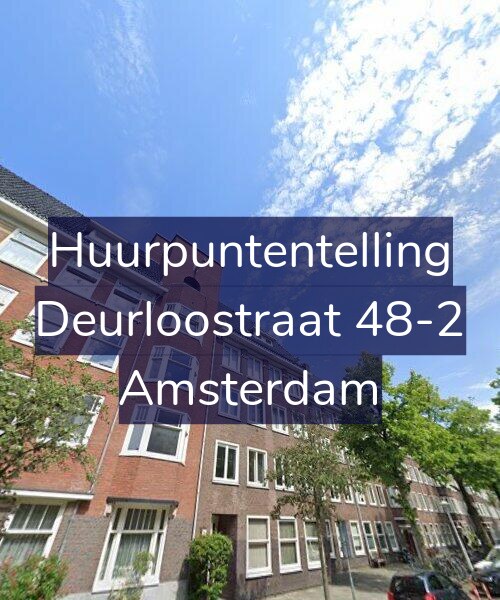 Foto gevel Huurpuntentelling voor Deurloostraat 48-2, Amsterdam