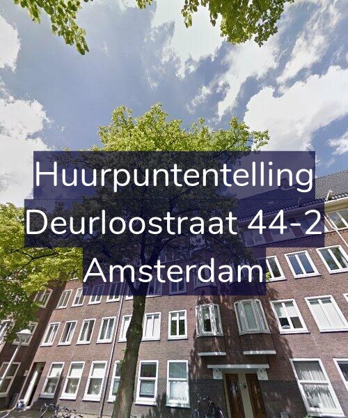 Foto gevel Huurpuntentelling voor Deurloostraat 44-2, Amsterdam