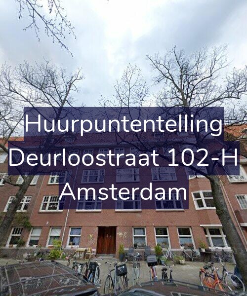 Foto gevel Huurpuntentelling voor Deurloostraat 102-H, Amsterdam