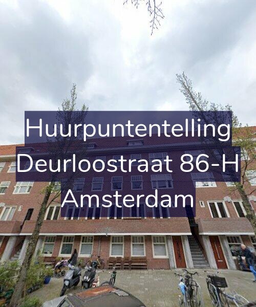 Foto gevel Huurpuntentelling voor Deurloostraat 86-H, Amsterdam