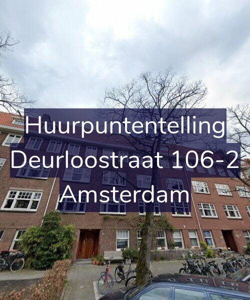 Foto gevel Huurpuntentelling voor Deurloostraat 106-2, Amsterdam