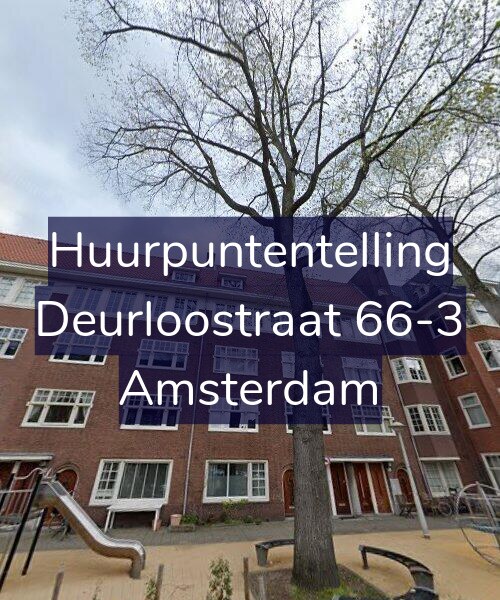 Foto gevel Huurpuntentelling voor Deurloostraat 66-3, Amsterdam