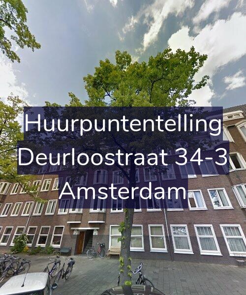 Foto gevel Huurpuntentelling voor Deurloostraat 34-3, Amsterdam
