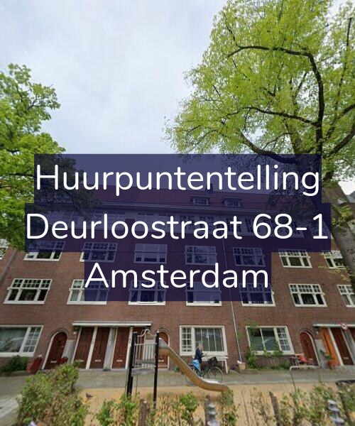 Foto gevel Huurpuntentelling voor Deurloostraat 68-1, Amsterdam