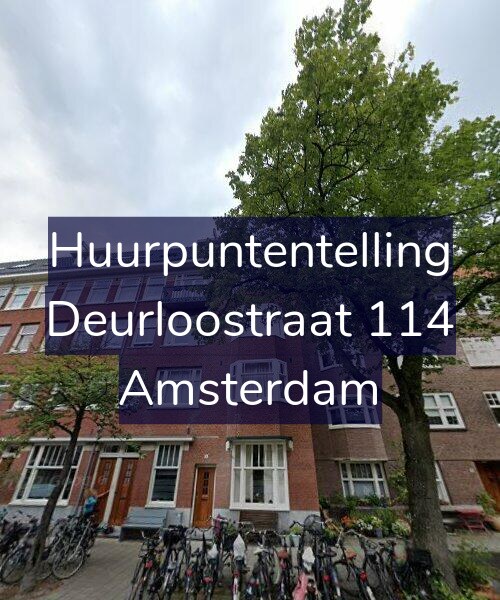 Foto gevel Huurpuntentelling voor Deurloostraat 114, Amsterdam