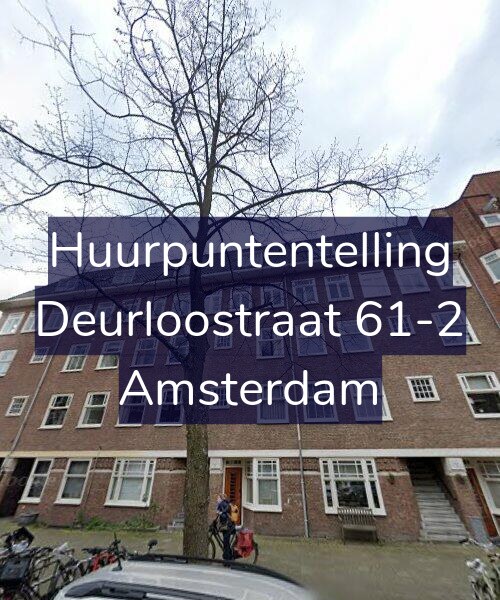 Foto gevel Huurpuntentelling voor Deurloostraat 61-2, Amsterdam