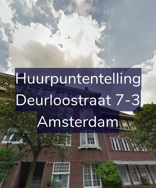 Foto gevel Huurpuntentelling voor Deurloostraat 7-3, Amsterdam