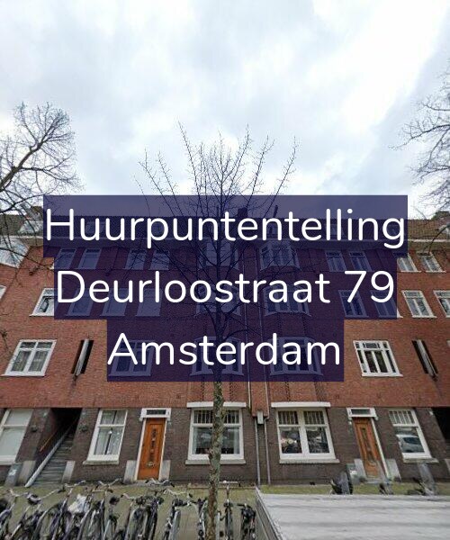 Foto gevel Huurpuntentelling voor Deurloostraat 79, Amsterdam