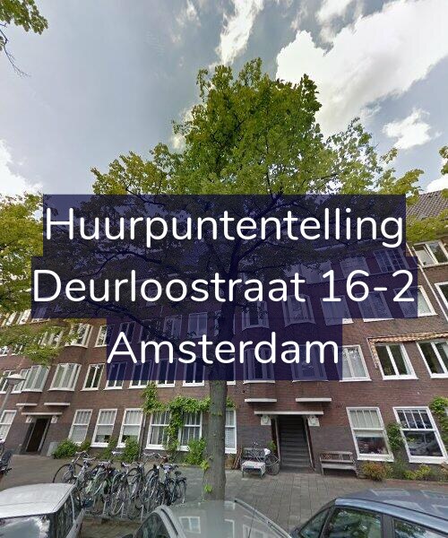Foto gevel Huurpuntentelling voor Deurloostraat 16-2, Amsterdam
