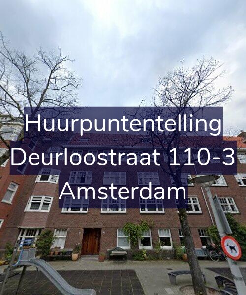 Foto gevel Huurpuntentelling voor Deurloostraat 110-3, Amsterdam