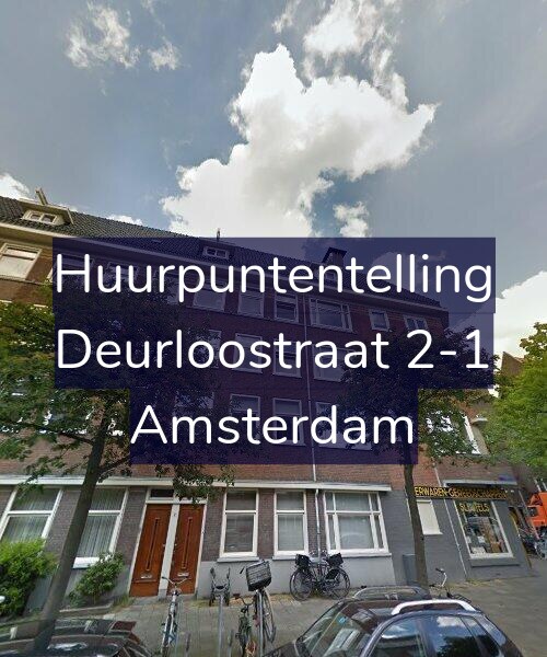 Foto gevel Huurpuntentelling voor Deurloostraat 2-1, Amsterdam