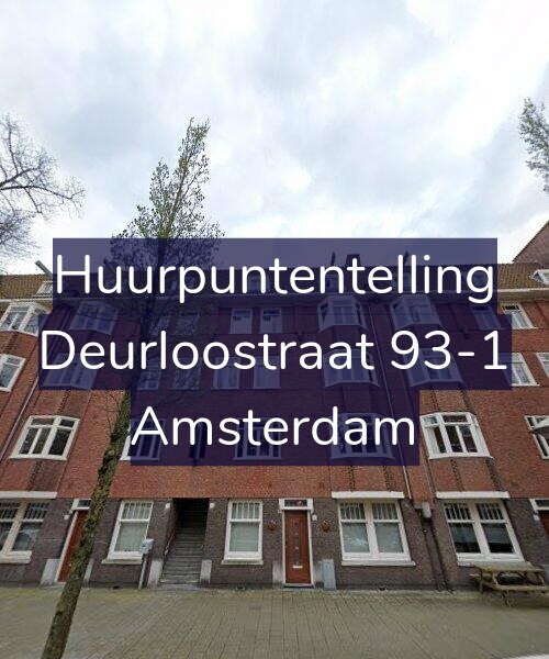 Foto gevel Huurpuntentelling voor Deurloostraat 93-1, Amsterdam