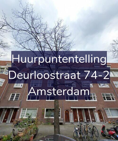 Foto gevel Huurpuntentelling voor Deurloostraat 74-2, Amsterdam