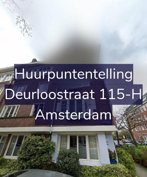 Foto gevel Huurpuntentelling voor Deurloostraat 115-H, Amsterdam