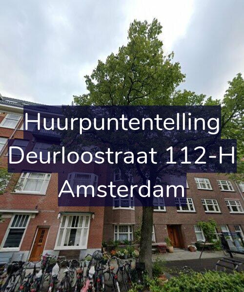 Foto gevel Huurpuntentelling voor Deurloostraat 112-H, Amsterdam