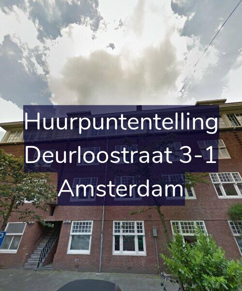 Foto gevel Huurpuntentelling voor Deurloostraat 3-1, Amsterdam
