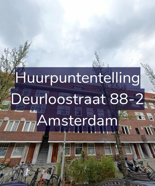 Foto gevel Huurpuntentelling voor Deurloostraat 88-2, Amsterdam
