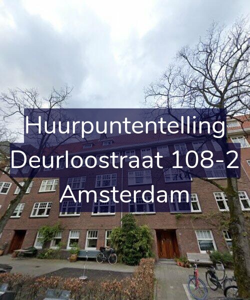 Foto gevel Huurpuntentelling voor Deurloostraat 108-2, Amsterdam