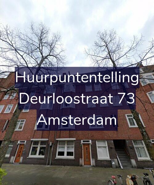 Foto gevel Huurpuntentelling voor Deurloostraat 73, Amsterdam