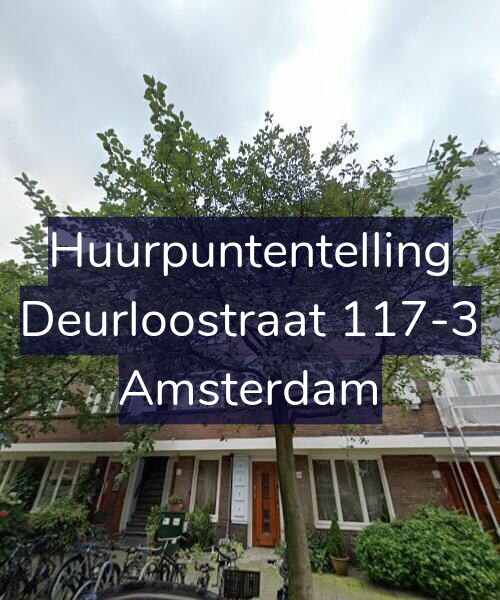 Foto gevel Huurpuntentelling voor Deurloostraat 117-3, Amsterdam