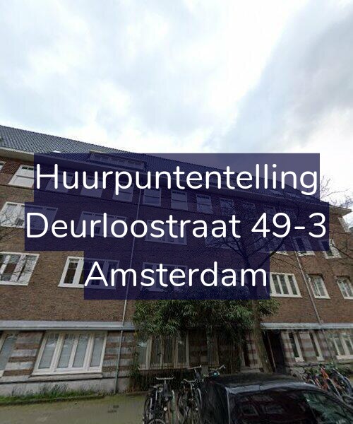 Foto gevel Huurpuntentelling voor Deurloostraat 49-3, Amsterdam