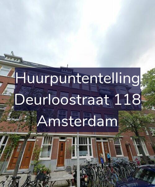 Foto gevel Huurpuntentelling voor Deurloostraat 118, Amsterdam