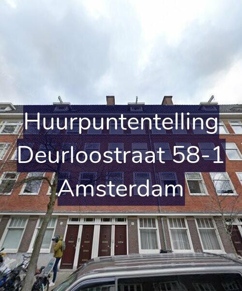 Foto gevel Huurpuntentelling voor Deurloostraat 58-1, Amsterdam